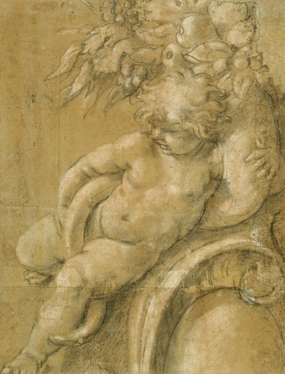 Putto with a Cornucopia by Annibale Carracci